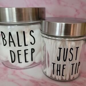 Balls Deep And Just The Tip Bathroom Accessories